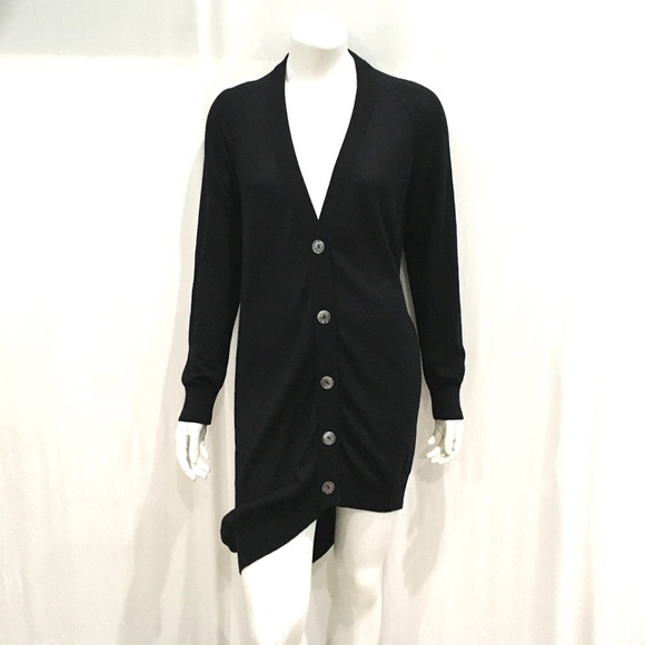 Maison Martin Margiela Sweaters - Maison Margiela Womans Black Cardigan Sweater